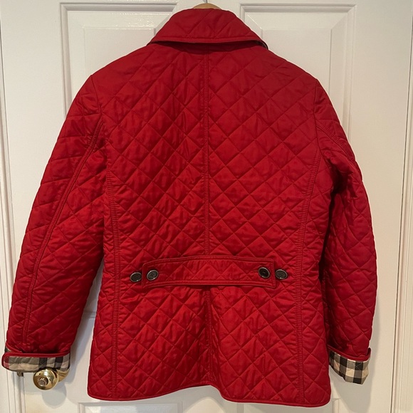 Burberry red quilted jacket size small - Picture 3 of 5